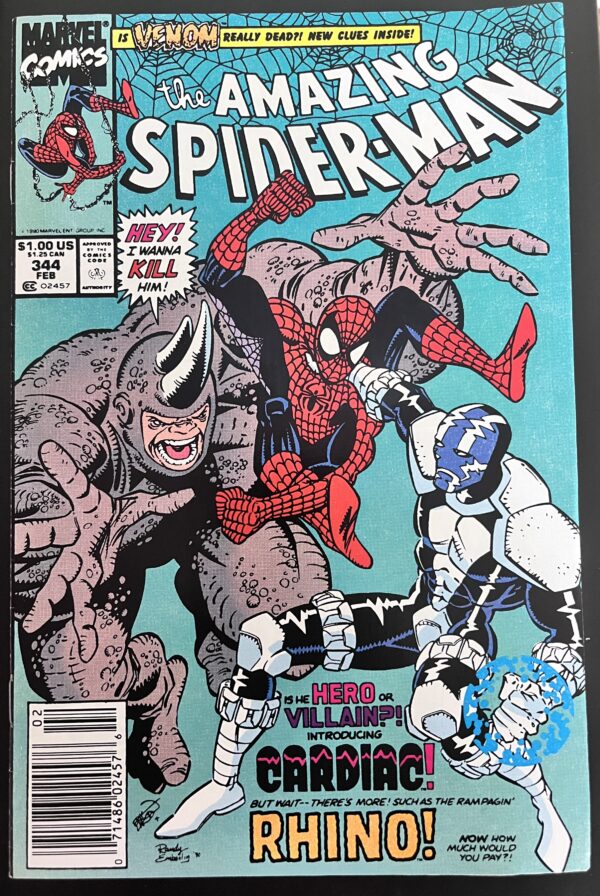 Amazing Spider-man # 344 Newsstand Edition