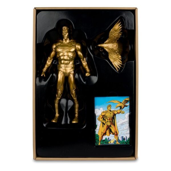 DC Multiverse Action FigureSuperman Centennial Park Tribute Statue Gold Label 18 cm3