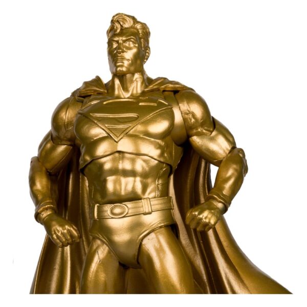 DC Multiverse Action FigureSuperman Centennial Park Tribute Statue Gold Label 18 cm9