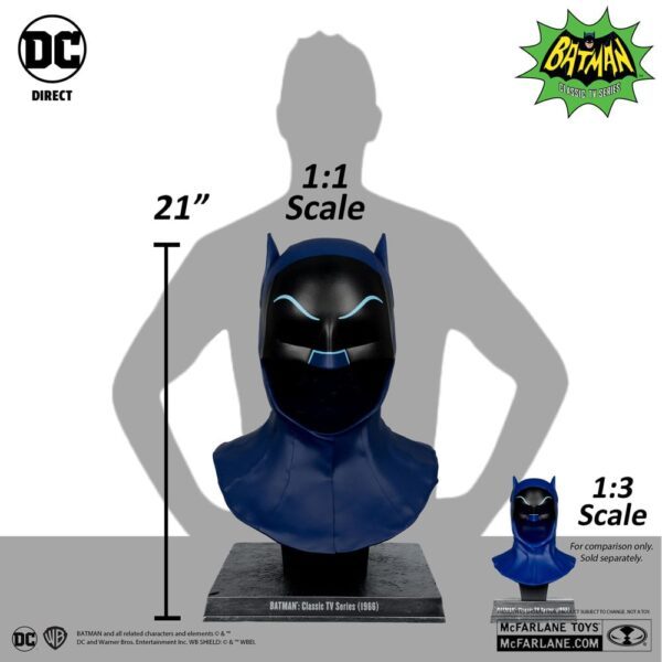 Batman 1966 DC Direct Replica 11 Batman Cowl 53 cm 8