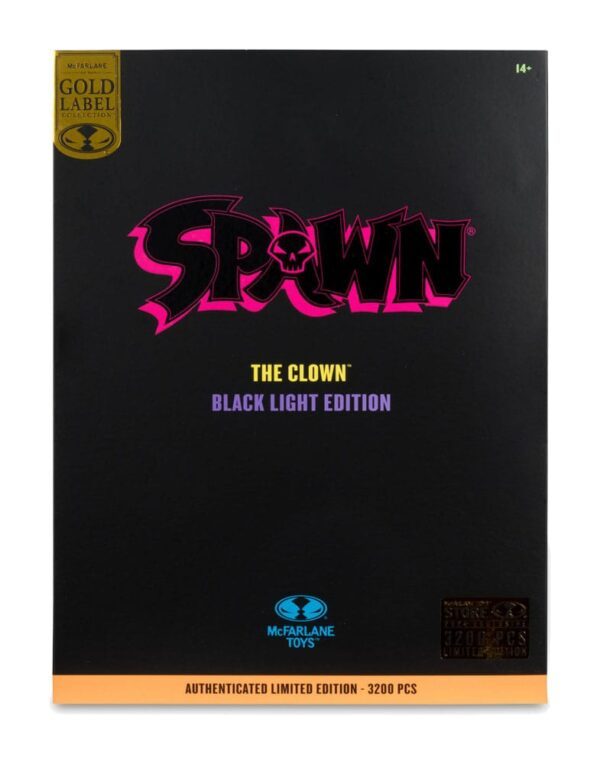 Spawn Action Figure The Clown Black Light Edition Gold Label 30 cm 9