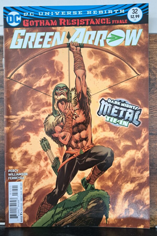 Green Arrow vol. 6 #32 (DC Comics) Mike Grell Variant Cover