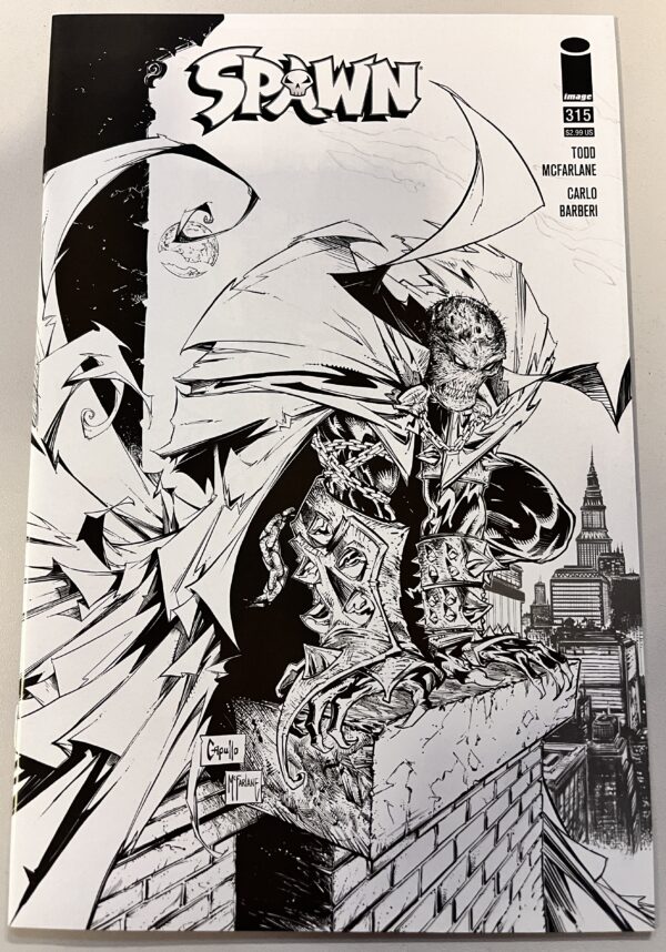 Spawn # 315 Greg Capullo B&W Variant (Image Comics)