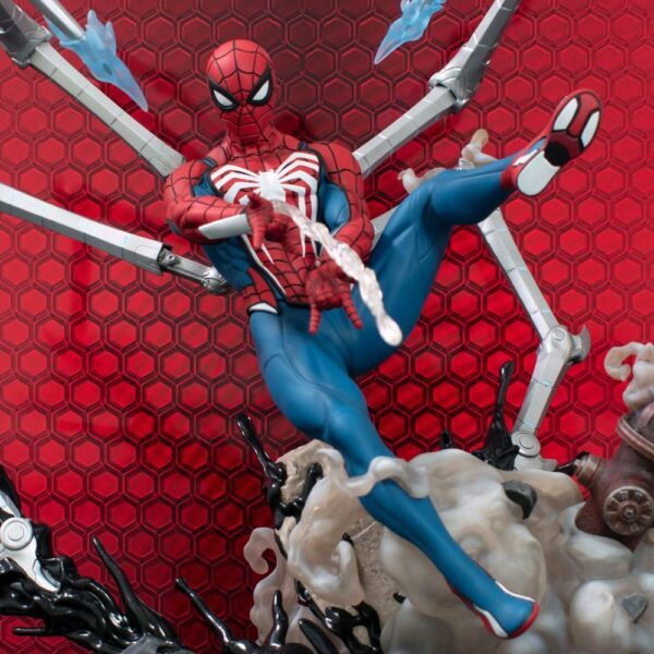 Spider-man Statue: Marvel's Spider-Man 2 Marvel Gallery Deluxe PVC Diorama Spider-Man (Gamerverse) 30 cm - Afbeelding 2