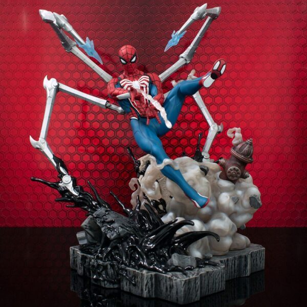 Spider-man Statue: Marvel's Spider-Man 2 Marvel Gallery Deluxe PVC Diorama Spider-Man (Gamerverse) 30 cm - Afbeelding 7