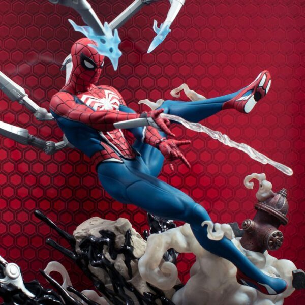 Spider-man Statue: Marvel's Spider-Man 2 Marvel Gallery Deluxe PVC Diorama Spider-Man (Gamerverse) 30 cm - Afbeelding 6