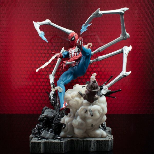 Spider-man Statue: Marvel's Spider-Man 2 Marvel Gallery Deluxe PVC Diorama Spider-Man (Gamerverse) 30 cm - Afbeelding 4