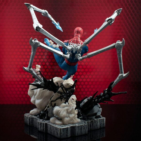 Spider-man Statue: Marvel's Spider-Man 2 Marvel Gallery Deluxe PVC Diorama Spider-Man (Gamerverse) 30 cm - Afbeelding 3