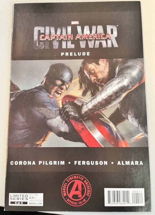 Marvel's Captain America Civil War Prelude # 4 (Marvel Comics)