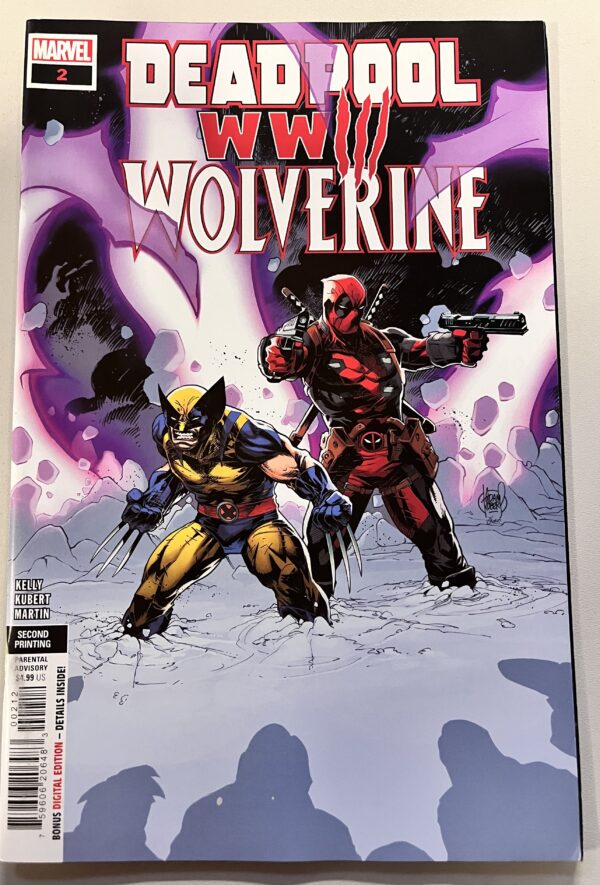 Deadpool & Wolverine WWIII # 2 second printing variant (Marvel Comics)