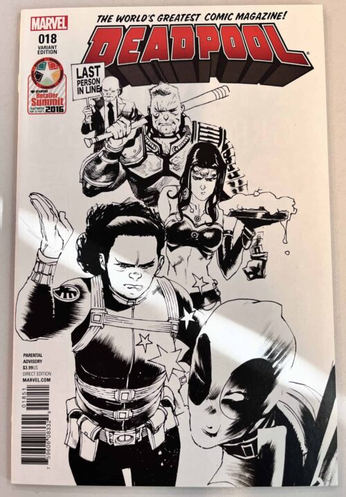 Deadpool vol. 5 # 18 Baltimore Retailer Summit B&W Variant (Marvel Comics)