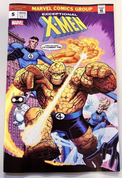 Exceptional X-Men #5 Nick Bradshaw Fantastic Four Homage Variant (Marvel Comics)