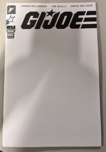 GI Joe # 1 Cover O Blank Sketch GI Joe variant (Image Comics)