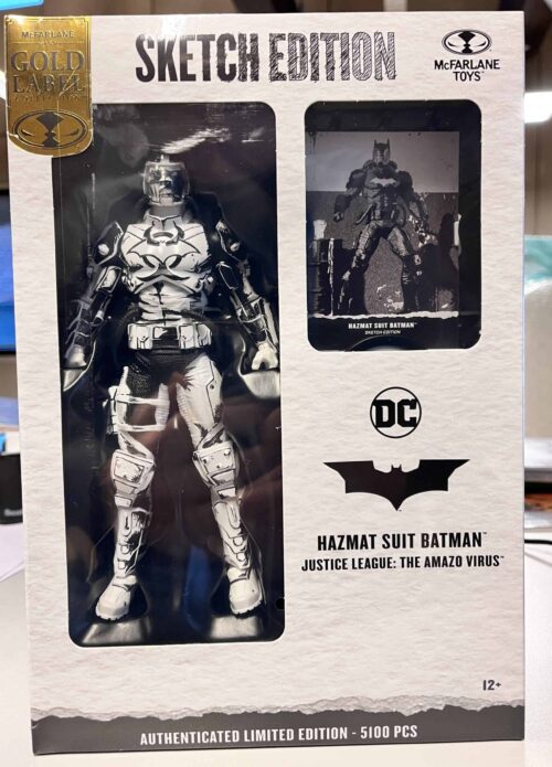 DC Multiverse Action Figure - Hazmat Suit Batman (Line Art) (Gold Label) 18 cm