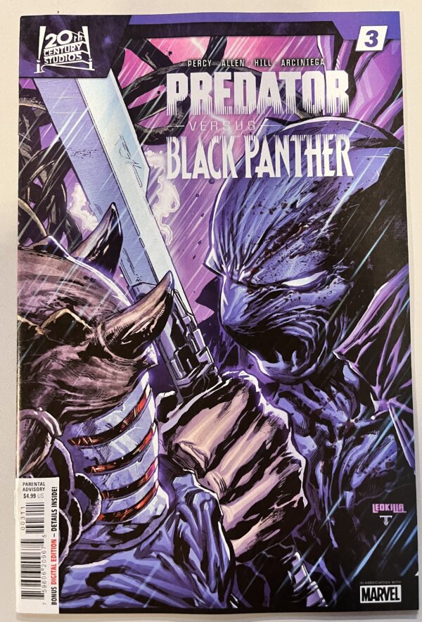 Predator vs Black Panther # 3 (Marvel Comics)