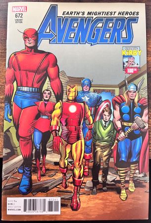 Avengers #672 Incentive Jack Kirby 100th Anniversary Cover (Marvel Comics)
