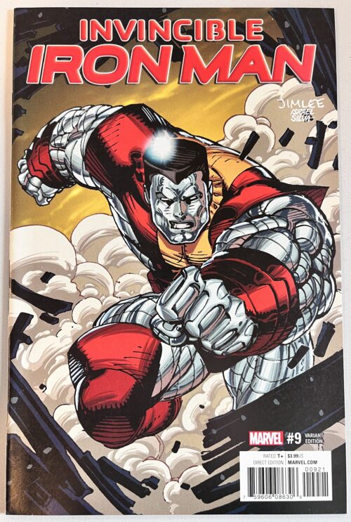 Invincible Iron Man #9 Jim Lee Colossus Trading Card Variant (Marvel Comics)