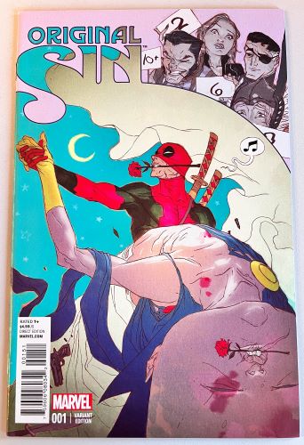Original Sin #1 Ben Caldwell Deadpool Dance Party variant (Marvel Comics)