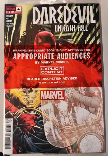 Daredevil Unleash Hell Red Band #4 (Marvel Comics)