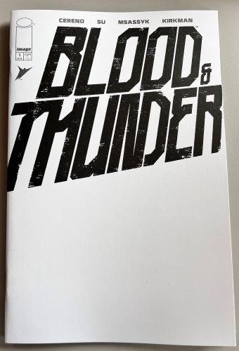 Blood & Thunder #1 Blank Sketch cover (Image Comics)