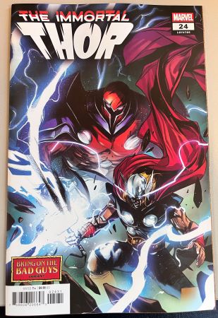 The Immortal Thor #24 Alessandro Cappucchio Bring on the Bad Guys Variant (Marvel Comics)