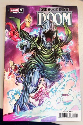 One World under Doom #5 Ken Lashley Doomasaur variant (Marvel Comics)