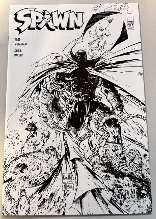 Spawn #314 cover B Todd McFarlane B&W variant (Image Comics)
