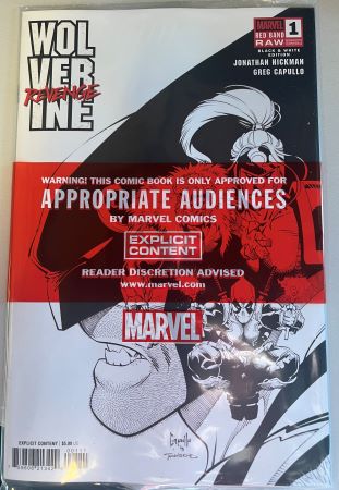 Wolverine Revenge Red Band Raw Black & White Edition #1 (Marvel Comics)