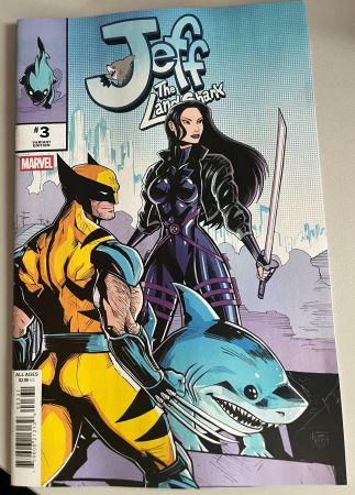 Jeff the Land Shark #3 Luciano Vecchio X-men 268 Homage variant (Marvel Comics)