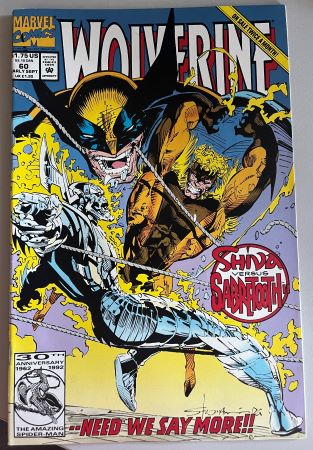 Wolverine #60 (Marvel Comics) First ongoing series [code RH]