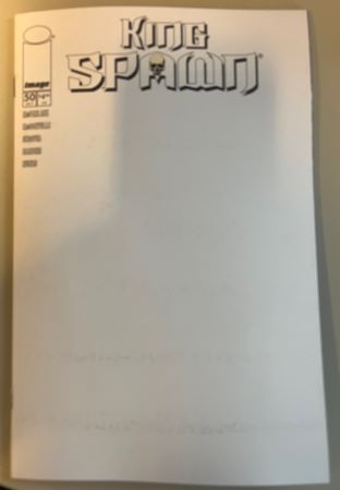 King Spawn #50 Blank Sketch variant (Image Comics)
