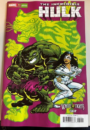 Incredible Hulk #30 J. Gonzo White Tiger Team-up Variant (Marvel Comics)