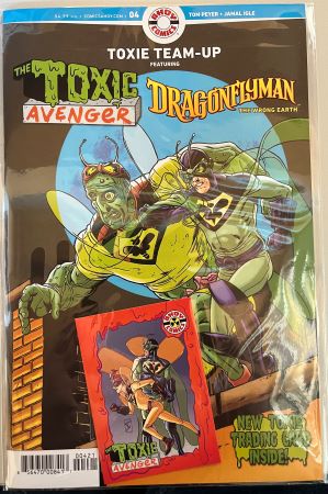 Toxie Team-up #4 cover B Jamal Igle Exclusive Trading Card (Ahoy Comics)