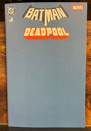 Batman Deadpool #1 one-shot Blue Blank Card Stock Variant (DC Comics)
