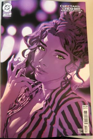 Cheetah & Cheshire rob the Justice League #4 Gerald Parel Card Stock Variant (DC Comics)