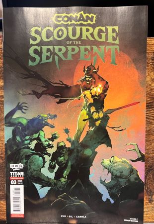 Conan Scourge of the Serpent #3 cover B Stuart Sayger variant (Titan Comics)