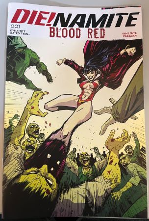 Die!namite Blood Red #1 David Cousens variant (Dynamite Entertainment)