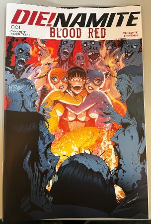 Die!namite Blood Red #1 Godtail variant (Dynamite Entertainment)