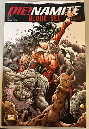 Die!namite Blood Red #1 Will Robson variant (Dynamite Entertainment)