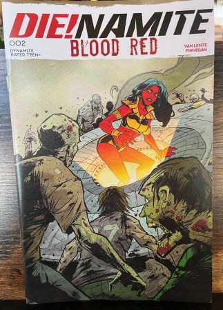 Die!namite Blood Red #2 David Cousens variant (Dynamite Entertainment)