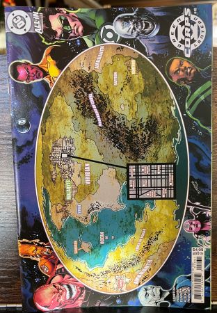 Green Lantern Corps #10 Tom Derenick Map of Oa Card Stock Variant (DC Comics)