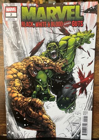 Marvel Black White and Blood and Guts #2 Creees Lee variant (Marvel Comics)