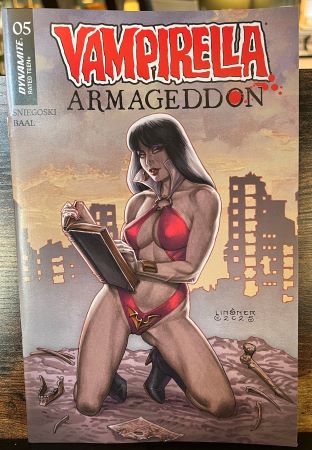 Vampirella Armageddon #5 cover C Joseph Michael Linsner Variant (Dynamite Entertainment)