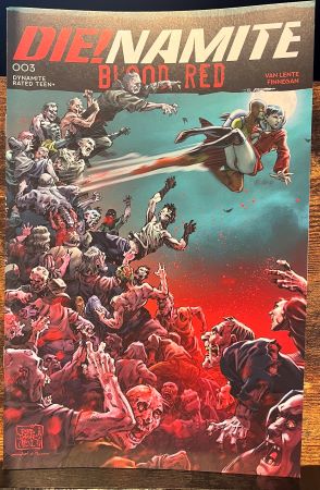 Die!namite Blood Red #3 Roberto Meli variant (Dynamite Entertainment)