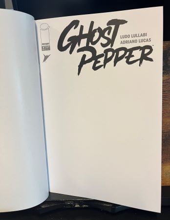 Ghost Pepper #6 Blank Sketch variant (Image Comics)