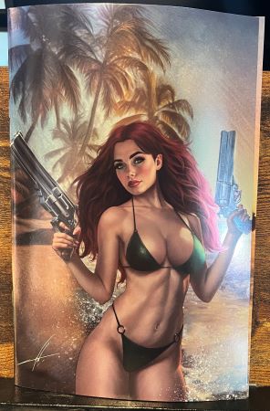 Heat Seeker Exposed #4 cover F Carla Cohen Foil Virgin variant (Titan Comics)