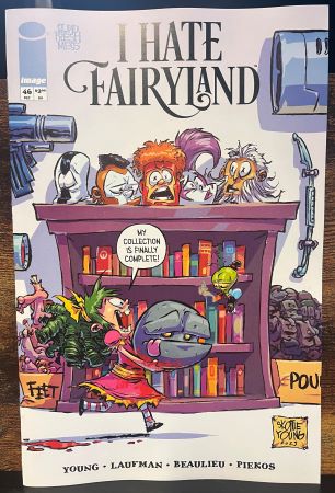 I hate Fairyland #46 cover C Skottie Young Youngblood Team-up variant (Image Comics)