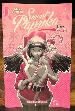 Sweet Paprika Black White & Pink Holiday Special Marco Failla variant (Image Comics)