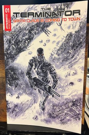 The Terminator Santa Claus is coming to town #1 cover B Francesco Biagini variant (Dynamite Entertainment)