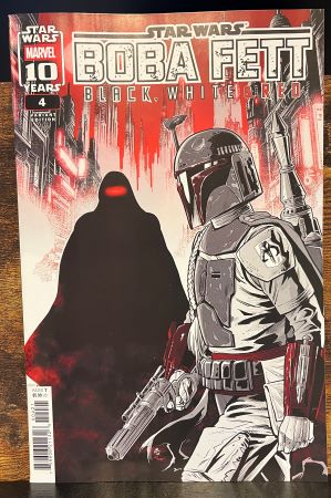 Star Wars Boba Fett Black White and Red #4 Luke Ross variant (Marvel Comics)